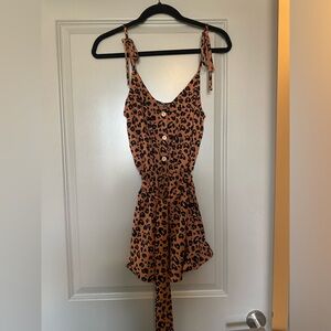 Shein leopard print romper